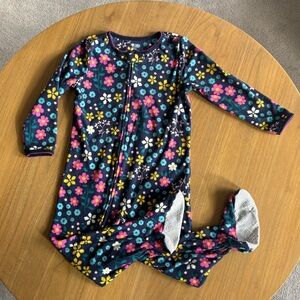 Carter’s Fleece Floral Print Footie Pajamas